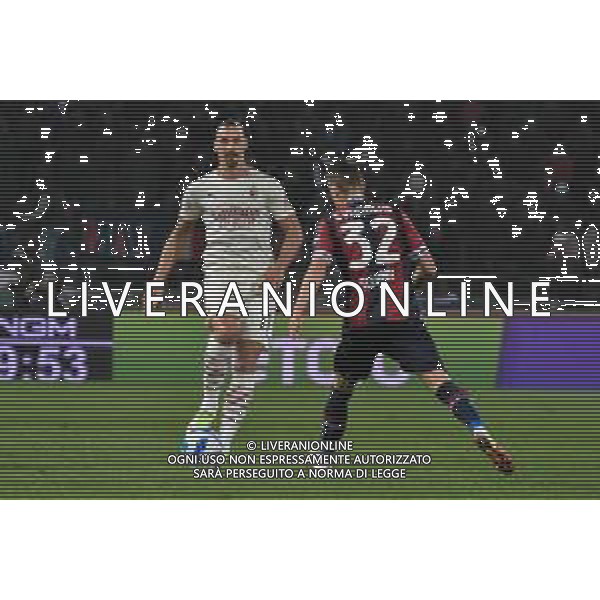 BOLOGNA vs MILAN CAMPIONATO CALCIO SERIE A TIM 23.10.2021 NELLA FOTO ZLATAN HIBRAHIMOVIC E MATTIAS SVANBERG ©VILLANI / AGENZIA ALDO LIVERANI SAS