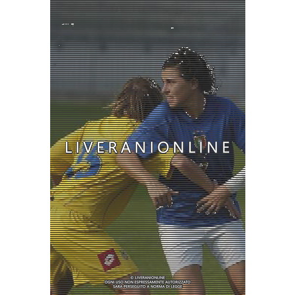 Monza 24/09/2005 Campionato Del Mondo Femminile Qualificazioni Italia-Ucraina 3-1 nella foto: Gazzoli Chiara e Titova Inesa foto Danilo Recalcati /Ag.Aldo Liverani