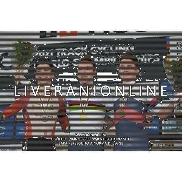 24-10-2021 World Championships Elite Track; Giornata 05; 2021, Cofidis; 2021, Portogallo; 2021, Russia; Viviani, Elia; Leitao, Iuri; Rostovtsev, Sergei; Roubaix; ©SIROTTI/ AGENZIA ALDO LIVERANI SAS