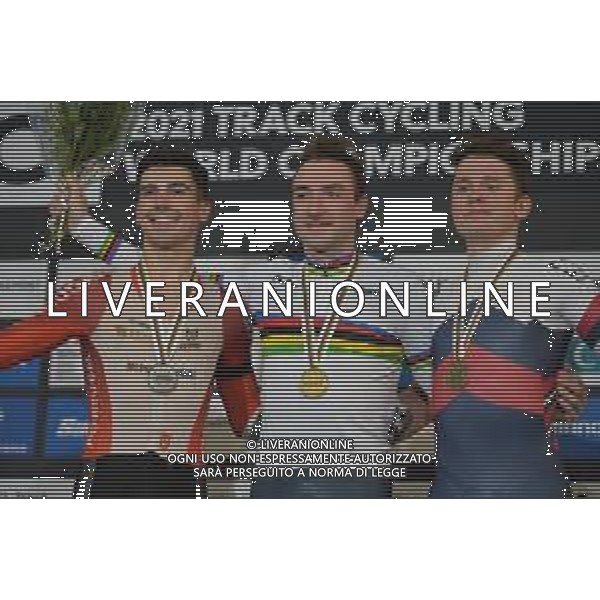 24-10-2021 World Championships Elite Track; Giornata 05; 2021, Cofidis; 2021, Portogallo; 2021, Russia; Viviani, Elia; Leitao, Iuri; Rostovtsev, Sergei; Roubaix; ©SIROTTI/ AGENZIA ALDO LIVERANI SAS
