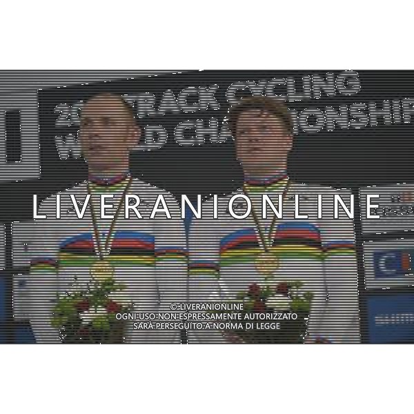 24-10-2021 World Championships Elite Track; Giornata 05; 2021, Danimarca; Morkov, Michael; Hansen, Lasse Norman; Roubaix; ©SIROTTI/ AGENZIA ALDO LIVERANI SAS