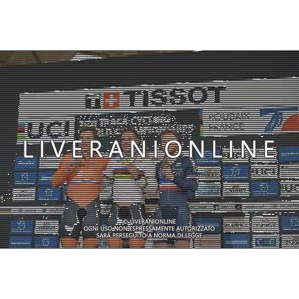 24-10-2021 World Championships Elite Track; Giornata 05; 2021, Olanda; 2021, France; Lavreysen, Harrie; Hoogland, Jeffrey; Vigier, Sebastien; Roubaix; ©SIROTTI/ AGENZIA ALDO LIVERANI SAS