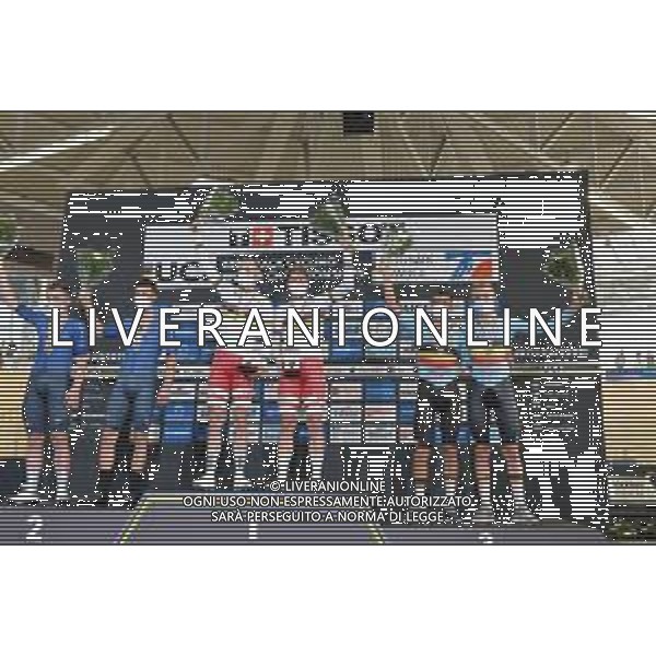 24-10-2021 World Championships Elite Track; Giornata 05; 2021, Danimarca; 2021, Italia; 2021, Belgium; Morkov, Michael; Hansen, Lasse Norman; Scartezzini, Michele; Consonni, Simone; De Ketele, Kenny; Ghys, Robbe; Roubaix; ©SIROTTI/ AGENZIA ALDO LIVERANI SAS