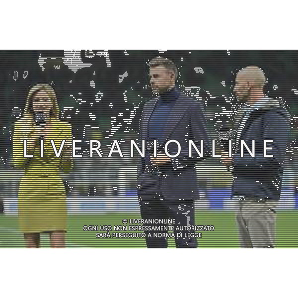Diletta Leotta con Andrea Barzagli e Borja Valero Inter vs Juventus Campionato Serie A TIM - 9a giornata Milano 24-10-2021 Stadio Giuseppe Meazza - San Siro foto Roberto Garavaglia/ag. Aldo Liverani sas / AGENZIA ALDO LIVERANI SAS