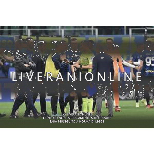 proteste Inter con l\'arbitro a fine gara Inter vs Juventus Campionato Serie A TIM - 9a giornata Milano 24-10-2021 Stadio Giuseppe Meazza - San Siro foto Roberto Garavaglia/ag. Aldo Liverani sas / AGENZIA ALDO LIVERANI SAS