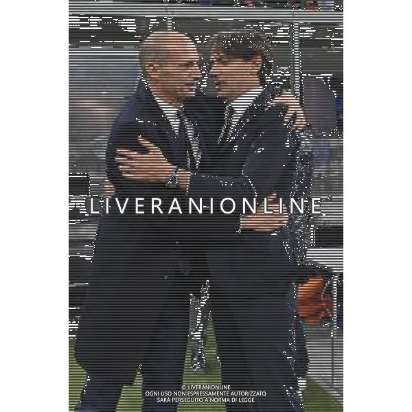 Massimiliano Allegri allenatore Juventus SX e Simone Inzaghi allenatore Inter DX Inter vs Juventus Campionato Serie A TIM - 9a giornata Milano 24-10-2021 Stadio Giuseppe Meazza - San Siro foto Roberto Garavaglia/ag. Aldo Liverani sas