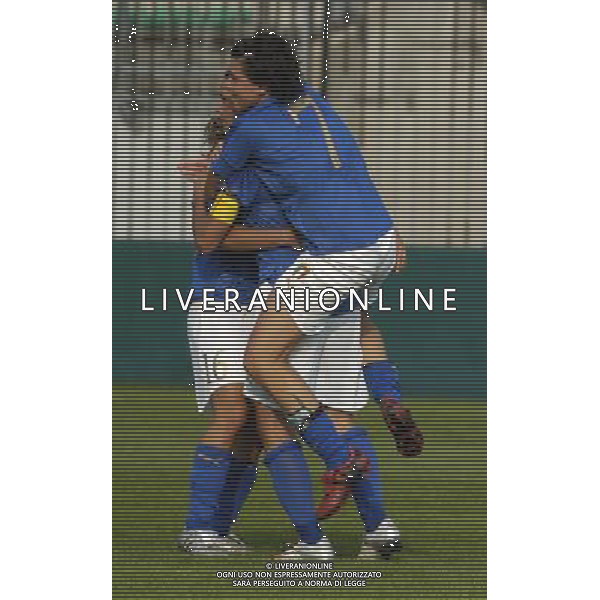 Monza 24/09/2005 Campionato Del Mondo Femminile Qualificazioni Italia-Ucraina 3-1 nella foto: Esultanza Panico gol 2-1-Gazzoli 7- Paliotti 16 foto Danilo Recalcati /Ag.Aldo Liverani
