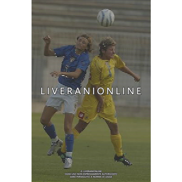 Monza 24/09/2005 Campionato Del Mondo Femminile Qualificazioni Italia-Ucraina 3-1 nella foto: Tavalazzi Daniela e Vanyujhkina Svitlina foto Danilo Recalcati /Ag.Aldo Liverani