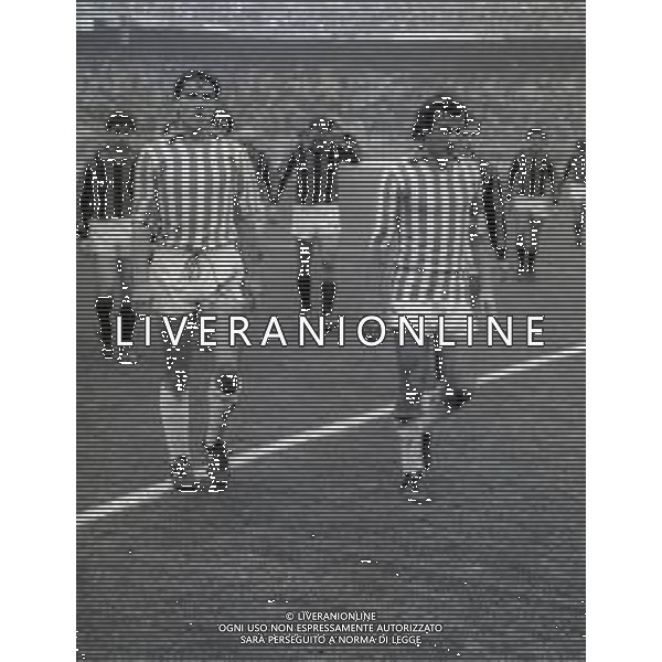 RETROSPETTIVA MASSIMO ALBIERO CALCIATORE NELLA FOTO MASSIMO ALBIERO CON LA MAGLIA DELLA SOAL CALCIO NELL\'ANNO 1980-1981 AG ALDO LIVERANI SAS