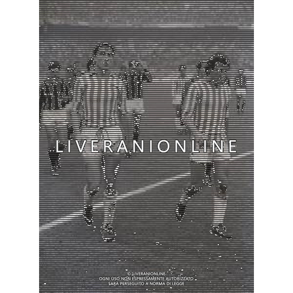 RETROSPETTIVA MASSIMO ALBIERO CALCIATORE NELLA FOTO MASSIMO ALBIERO CON LA MAGLIA DELLA SOAL CALCIO NELL\'ANNO 1980-1981 AG ALDO LIVERANI SAS