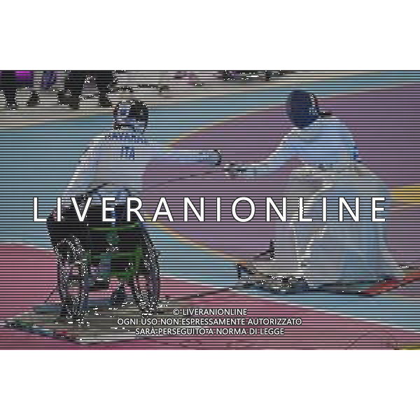¬© TVRG WEmbrace Sport nella foto un momento delle gare di scherma Milano 25-10-2021 WEmbrace Sport evento presso l\'Allianz Cloud PalaLido che mette di fronte in gara campioni olimpici e paralimpici di diverse discipline sportive foto Roberto Garavaglia/ag. Aldo Liverani sas/ AGENZIA ALDO LIVERANI SAS