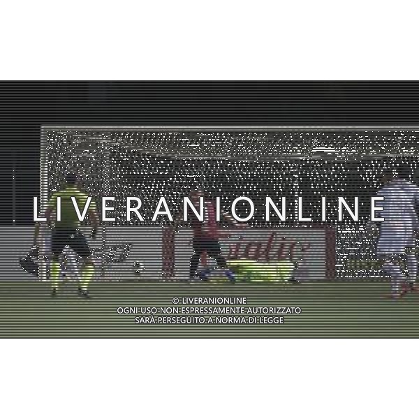 PONTEDERA vs REGGIANA CAMPIONATO CALCIO SERIE C LEGA PRO 25.10.2021 NELLA FOTO IL GOL DI SIMONE MAGNAGHI ©SANTANDREA / AGENZIA ALDO LIVERANI SAS