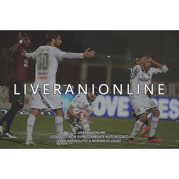 PONTEDERA vs REGGIANA CAMPIONATO CALCIO SERIE C LEGA PRO 25.10.2021 NELLA FOTO PROTESTE PER RIGORE RECLAMATO ©SANTANDREA / AGENZIA ALDO LIVERANI SAS