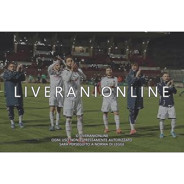 PONTEDERA vs REGGIANA CAMPIONATO CALCIO SERIE C LEGA PRO 25.10.2021 NELLA FOTO ESULTANZA DEI GIOCATORI DELLA REGGIANA A FINE GARA SOTTO LA CURVA DEI TIFOSI ©SANTANDREA / AGENZIA ALDO LIVERANI SAS