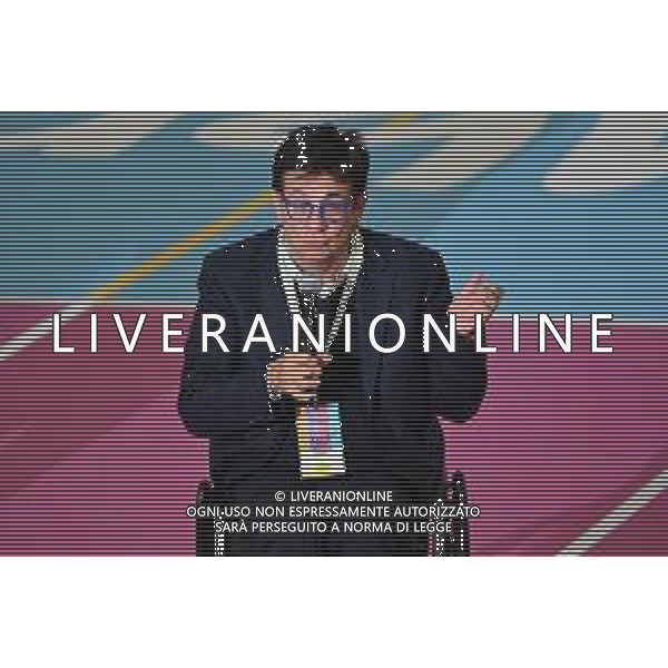 ¬© TVRG WEmbrace Sport nella foto Luca Pancalli presidete del Comitato Italiano Paralimpico Milano 25-10-2021 WEmbrace Sport evento presso l\'Allianz Cloud PalaLido che mette di fronte in gara campioni olimpici e paralimpici di diverse discipline sportive foto Roberto Garavaglia/ag. Aldo Liverani sas/ AGENZIA ALDO LIVERANI SAS