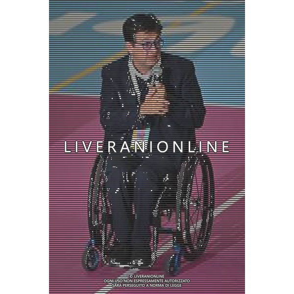 ¬© TVRG WEmbrace Sport nella foto Luca Pancalli presidete del Comitato Italiano Paralimpico Milano 25-10-2021 WEmbrace Sport evento presso l\'Allianz Cloud PalaLido che mette di fronte in gara campioni olimpici e paralimpici di diverse discipline sportive foto Roberto Garavaglia/ag. Aldo Liverani sas/ AGENZIA ALDO LIVERANI SAS