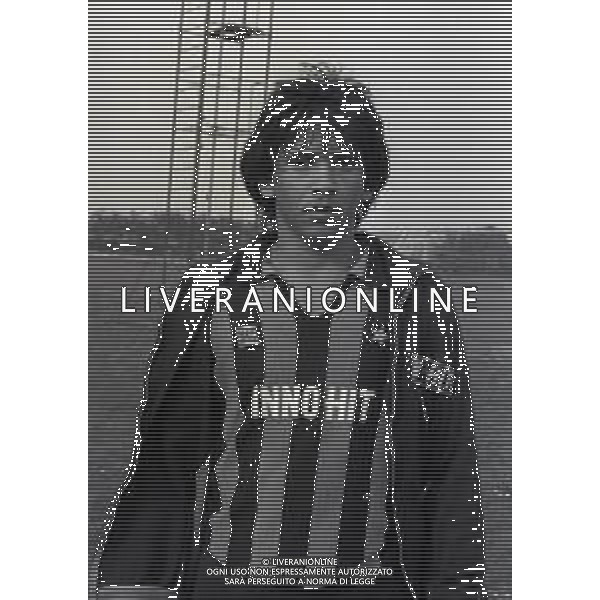 1980 APPIANO GENTILE ALLENAMENTO INTER PROVINO DEL GIOCATORE BUGRE NELLA FOTO BUGRE NELL\'ANNO 1981 AG ALDO LIVERANI SAS