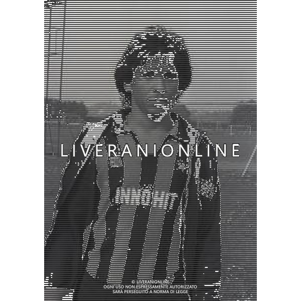 1980 APPIANO GENTILE ALLENAMENTO INTER PROVINO DEL GIOCATORE BUGRE NELLA FOTO BUGRE NELL\'ANNO 1981 AG ALDO LIVERANI SAS