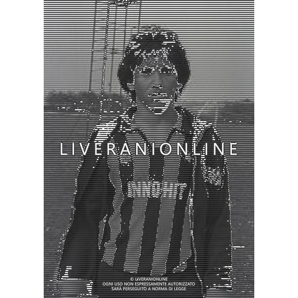1980 APPIANO GENTILE ALLENAMENTO INTER PROVINO DEL GIOCATORE BUGRE NELLA FOTO BUGRE NELL\'ANNO 1981 AG ALDO LIVERANI SAS