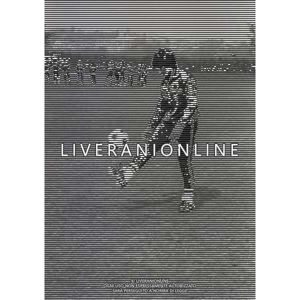 1980 APPIANO GENTILE ALLENAMENTO INTER PROVINO DEL GIOCATORE BUGRE NELLA FOTO BUGRE NELL\'ANNO 1981 AG ALDO LIVERANI SAS