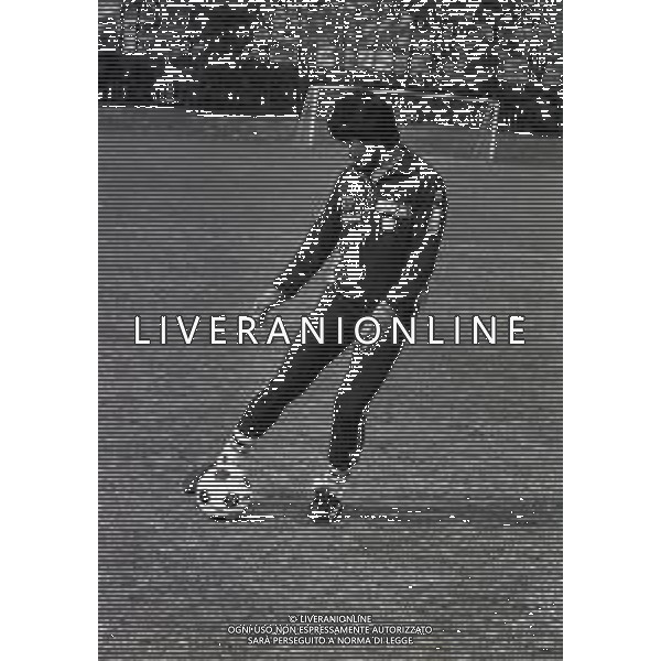 1980 APPIANO GENTILE ALLENAMENTO INTER PROVINO DEL GIOCATORE BUGRE NELLA FOTO BUGRE NELL\'ANNO 1981 AG ALDO LIVERANI SAS