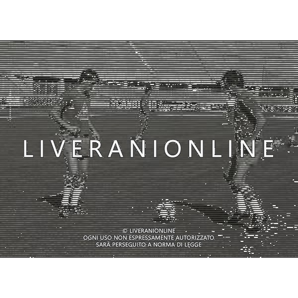 1981 ALLENAMENTO NAZIONALE ITALIANA DI CALCIO NELLA FOTO MARCO TARDELLI E GIUSEPPE DOSSENA AG ALDO LIVERANI SAS