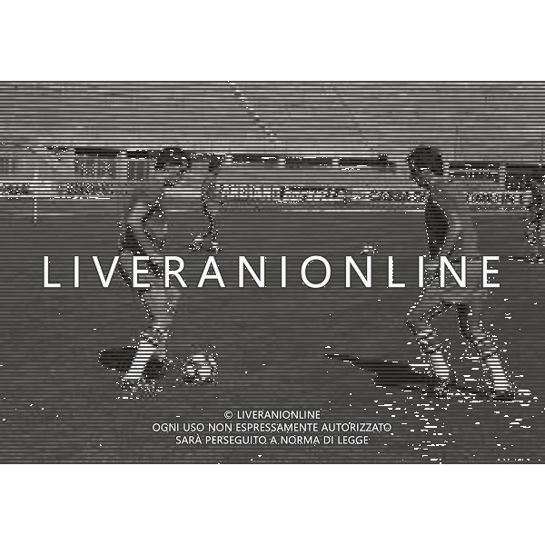 1981 ALLENAMENTO NAZIONALE ITALIANA DI CALCIO NELLA FOTO MARCO TARDELLI E GIUSEPPE DOSSENA AG ALDO LIVERANI SAS
