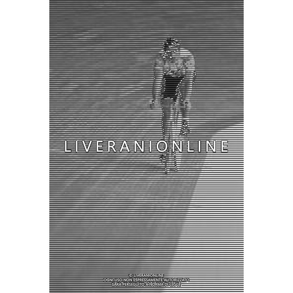 RETROSPETTIVA FRANCESCO MOSER CICLISTA AL VELODROMO VIGORELLI DI MILANO NEL 1985 ©Archivio Giovanni Liverani /AGENZIA ALDO LIVERANI SAS