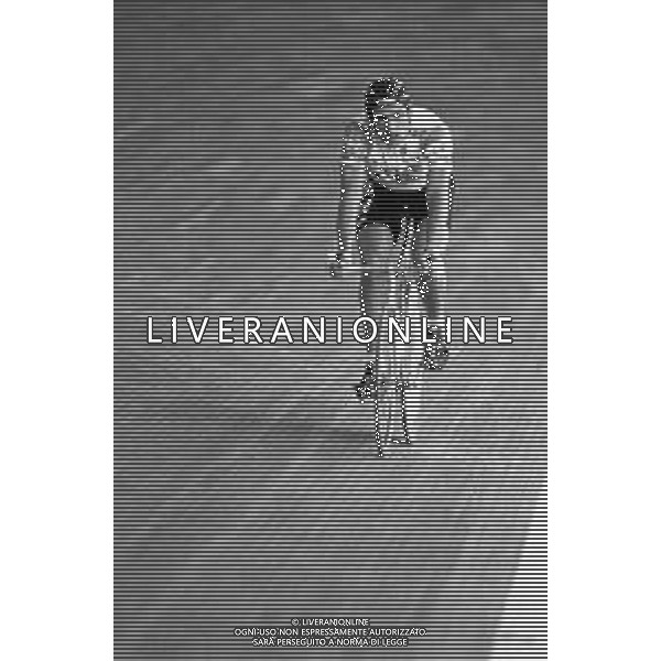 RETROSPETTIVA FRANCESCO MOSER CICLISTA AL VELODROMO VIGORELLI DI MILANO NEL 1985 ©Archivio Giovanni Liverani /AGENZIA ALDO LIVERANI SAS