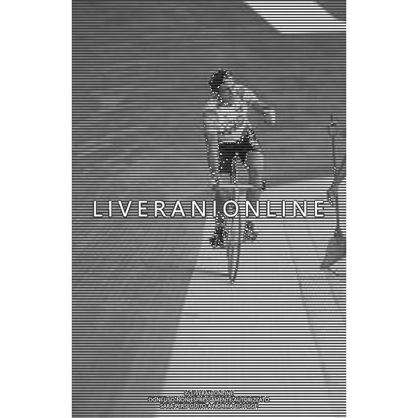 RETROSPETTIVA FRANCESCO MOSER CICLISTA AL VELODROMO VIGORELLI DI MILANO NEL 1985 ©Archivio Giovanni Liverani /AGENZIA ALDO LIVERANI SAS