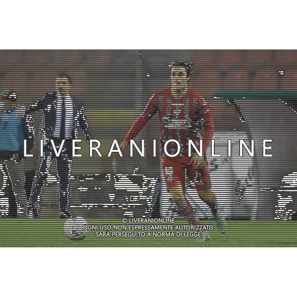 Nicolo\' Fagioli (Cremonese) e sullo sfondo a SX l\'allenatore Fabio Pecchia Cremonese vs Pisa Campionato Serie BKT - 10a giornata Cremona 28-10-2021 Stadio Giovanni Zini foto Roberto Garavaglia/ag. Aldo Liverani sas/AGENZIA ALDO LIVERANI SAS