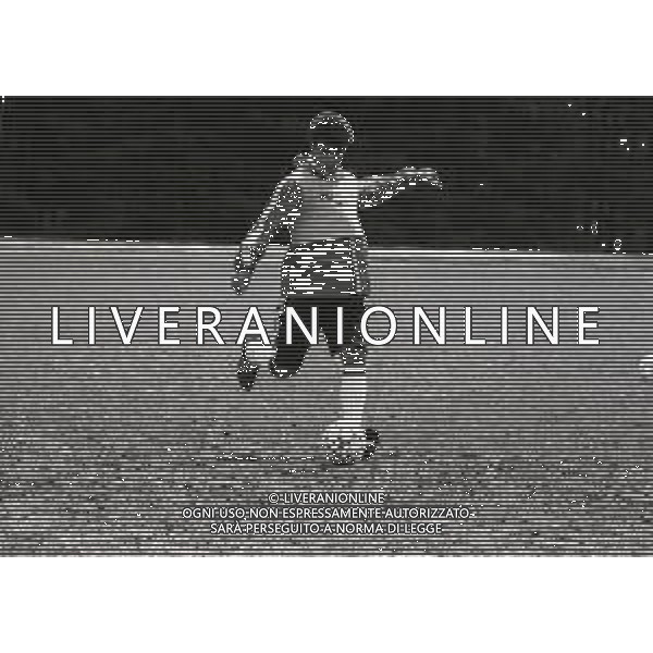 1987 MILANELLO ALLENAMENTO MILAN CALCIO NELLA FOTO CLAUDIO BORGHI NELL\'ANNO 1987 IN ALLENAMENTO A MILANELLO AG ALDO LIVERANI SAS