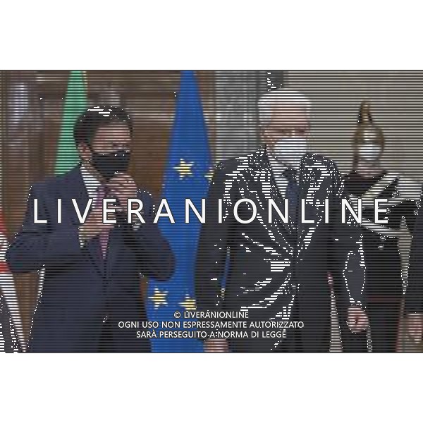 Roma - Il Presidente della Repubblica Sergio Mattarella con S.M Haji Hassanal Bolkiah, Sultano del Brunei Darussalam, oggi 29 ottobre 2021. (Foto di Paolo Giandotti - Ufficio per la Stampa e la Comunicazione della Presidenza della Repubblica) AG ALDO LIVERANI SAS