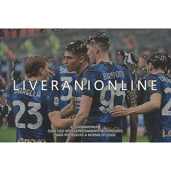 esultanza Inter dopo il gol dell\'1 a 0 Joaquin Correa Inter vs Udinese Campionato Serie A TIM - 11a giornata Milano 31-10-2021 Stadio Giuseppe Meazza - San Siro foto Roberto Garavaglia/ag. Aldo Liverani sas /AGENZIA ALDO LIVERANI SAS