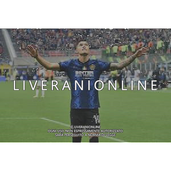 Joaquin Correa (Inter) esulta dopo il gol del 2 a 0 joaquin correa Inter vs Udinese Campionato Serie A TIM - 11a giornata Milano 31-10-2021 Stadio Giuseppe Meazza - San Siro foto Roberto Garavaglia/ag. Aldo Liverani sas /AGENZIA ALDO LIVERANI SAS