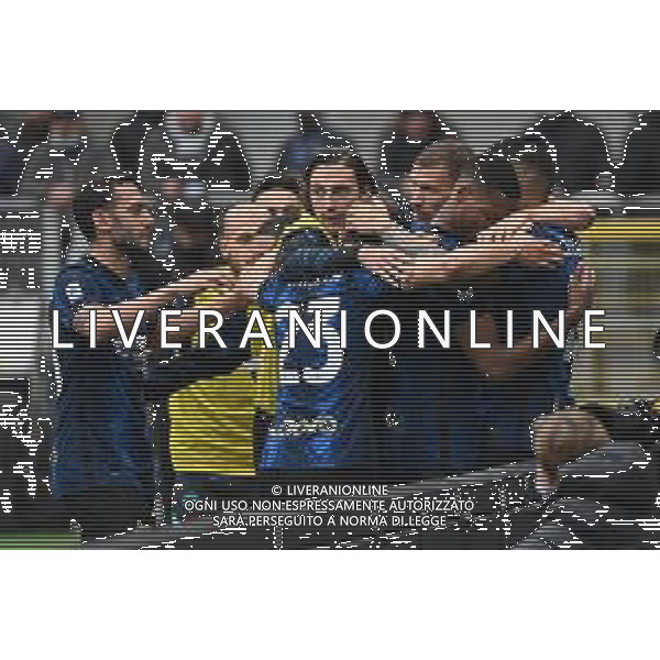esultanza Inter dopo il gol del 2 a 0 joaquin correa Inter vs Udinese Campionato Serie A TIM - 11a giornata Milano 31-10-2021 Stadio Giuseppe Meazza - San Siro foto Roberto Garavaglia/ag. Aldo Liverani sas /AGENZIA ALDO LIVERANI SAS