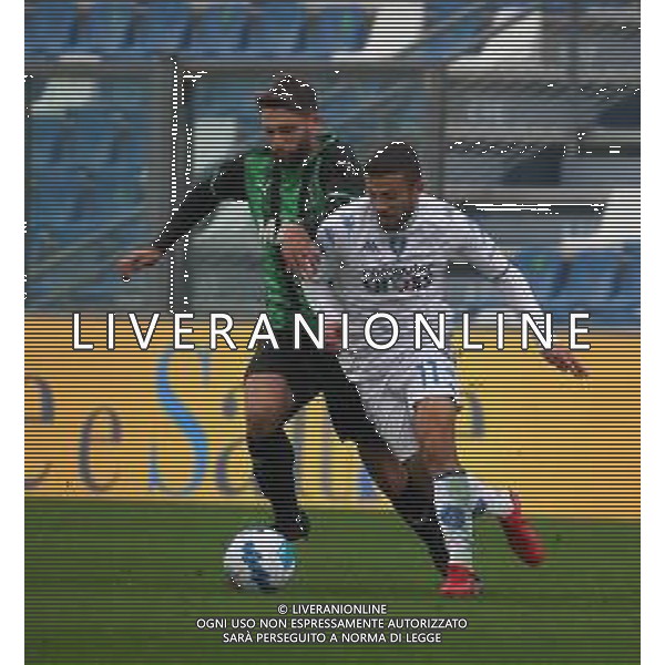 SASSUOLO - EMPOLI CAMPIONATO CALCIO SERIE A TIM 31.10.2021 NELLA FOTO DOMENICO BERARDI E FEDERICO DI FRANCESCO ©SANTANDREA/AGENZIA ALDO LIVERANI SAS