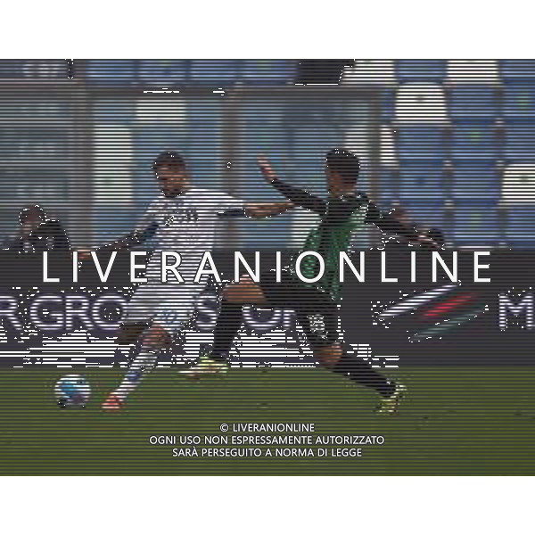 SASSUOLO - EMPOLI CAMPIONATO CALCIO SERIE A TIM 31.10.2021 NELLA FOTO GIACOMO RASPADORI E STOJANOVIC PETAR ©SANTANDREA/AGENZIA ALDO LIVERANI SAS