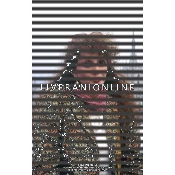 RETROSPETTIVA EDY ANGELLILLO ATTRICE NELLA FOTO EDY ANGELILLO A MILANO IN TERRAZZA MARTINI NELL\'ANNO 1985 AG ALDO LIVERANI SAS 