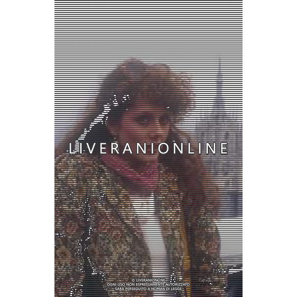 RETROSPETTIVA EDY ANGELLILLO ATTRICE NELLA FOTO EDY ANGELILLO A MILANO IN TERRAZZA MARTINI NELL\'ANNO 1985 AG ALDO LIVERANI SAS 
