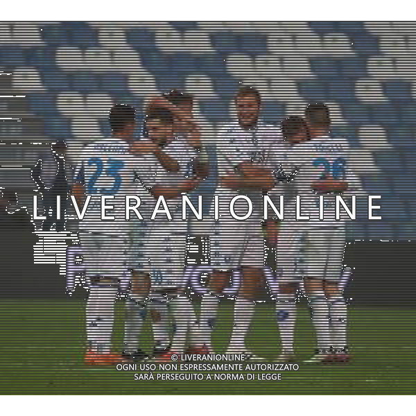 SASSUOLO - EMPOLI CAMPIONATO CALCIO SERIE A TIM 31.10.2021 NELLA FOTO ESULTANZA EMPOLI A FINE GARA ©SANTANDREA/AGENZIA ALDO LIVERANI SAS