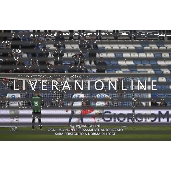 SASSUOLO - EMPOLI CAMPIONATO CALCIO SERIE A TIM 31.10.2021 NELLA FOTO IL GOL SU RIGORE DI ANDREA PINAMONTI ©SANTANDREA/AGENZIA ALDO LIVERANI SAS
