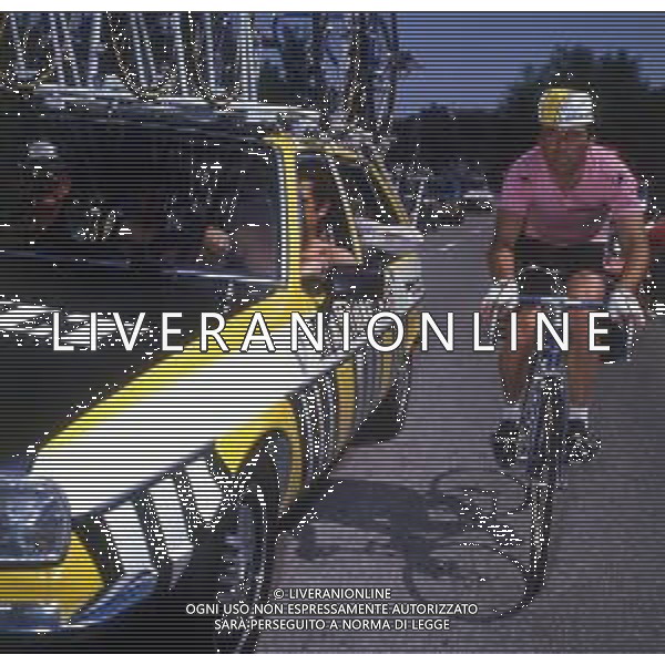 RETROSPETTIVA BERNARD HINAULT CICLISTA NELLA FOTO BERNARD HINAULT NELL\'ANNO 1980 AG ALDO LIVERANI SAS