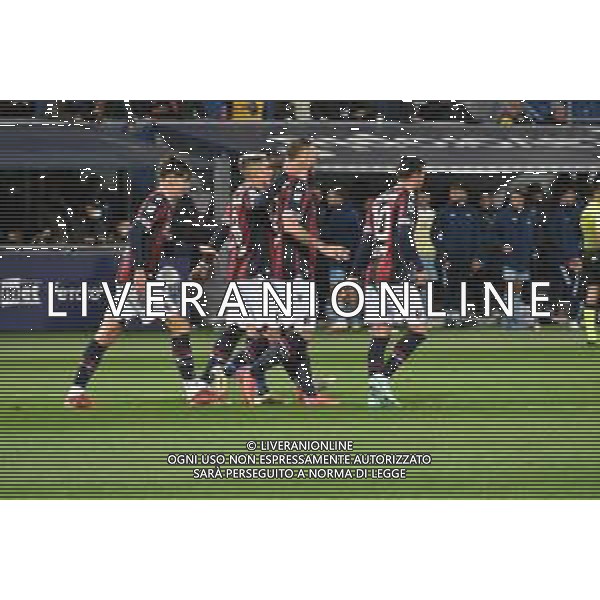 BOLOGNA - CAGLIARI CAMPIONATO CALCIO SERIE A TIM 01.11.2021 NELLA FOTO ESULTANZA DOPO IL GOL DI MARKO ARNAUTOVIC ©VILLANI /AGENZIA ALDO LIVERANI SAS