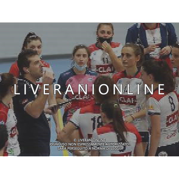 IMOLA 31 10 2021 CLAI IMOLA PALLAVOLO-CESENA SERIE B1 3-2 NELLA FOTO FABIO GHISELLI ALLENATORE IMOLA TIME OUT ©SANNA /AGENZIA ALDO LIVERANI SAS