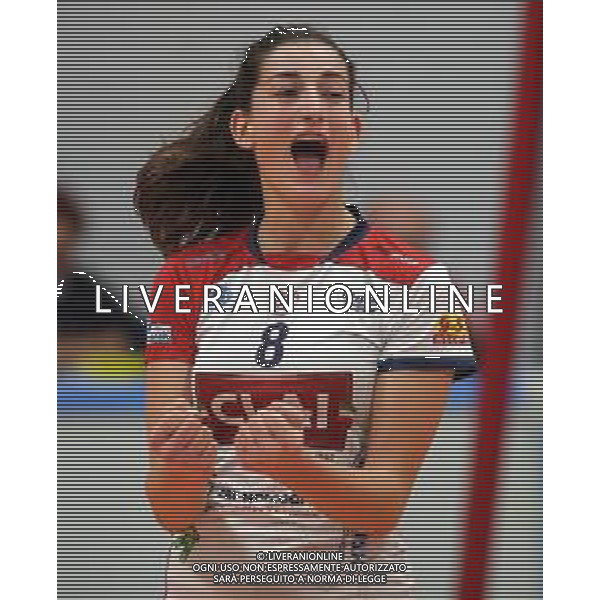 IMOLA 31 10 2021 CLAI IMOLA PALLAVOLO-CESENA SERIE B1 3-2 NELLA FOTO FRANCESCA FOLLI IMOLA ©SANNA /AGENZIA ALDO LIVERANI SAS