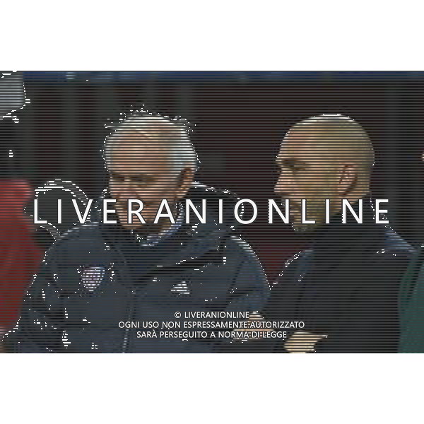 BOLOGNA - CAGLIARI CAMPIONATO CALCIO SERIE A TIM 01.11.2021 NELLA FOTO MARCO DI VAIO E STEFANO CAPOZUCCA DS DEL CAGLIARI ©VILLANI /AGENZIA ALDO LIVERANI SAS