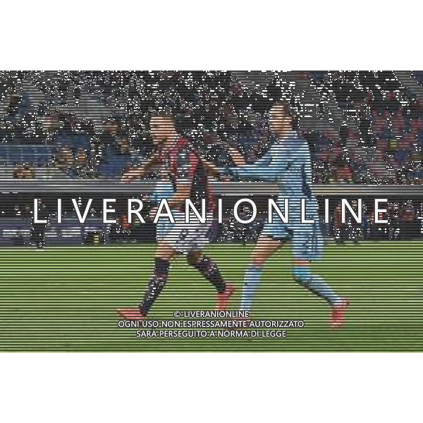 BOLOGNA - CAGLIARI CAMPIONATO CALCIO SERIE A TIM 01.11.2021 NELLA FOTO MARKO ARNAUTOVIC HA APPENA CALCIATO IL TIRO PER IL SUO GOAL ©VILLANI /AGENZIA ALDO LIVERANI SAS