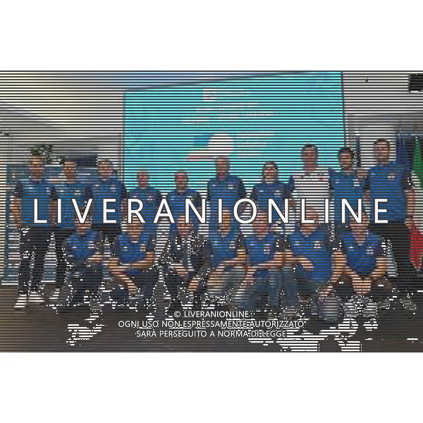 © TVRG Presentazione commissari tecnici ciclismo nella foto il gruppo al completo dei commissari tecnici di tutte le categorie discipline con il presidente federale Cordiano Dagnoni Milano 02-11-2021 Presso la sala Biagi di Palazzo Lombardia si e\' tenuta la conferenza stampa di presentazione del Velodromo di Montichiari (BS) come centro federale di eccellenza e dei commissari tecnici del quadriennnio olimpico 2021-2024 della FCI Federazione Ciclistica Italiana foto Roberto Garavaglia/ag. Aldo Liverani sas /AGENZIA ALDO LIVERANI SAS