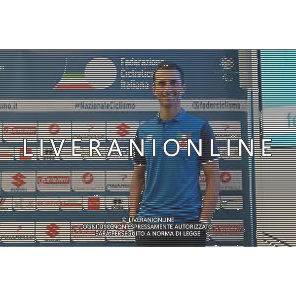 © TVRG Presentazione commissari tecnici ciclismo nella foto Daniele Bennati commissario tecnico della Nazionale maschile professionisti su strada Milano 02-11-2021 Presso la sala Biagi di Palazzo Lombardia si e\' tenuta la conferenza stampa di presentazione del Velodromo di Montichiari (BS) come centro federale di eccellenza e dei commissari tecnici del quadriennnio olimpico 2021-2024 della FCI Federazione Ciclistica Italiana foto Roberto Garavaglia/ag. Aldo Liverani sas